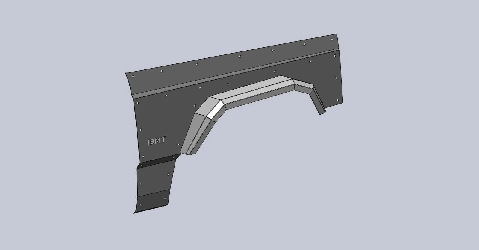 แผ่นกันข้างท้าย (Quarter Panel Armor) Jeep Cherokee XJ รูปที่ 9