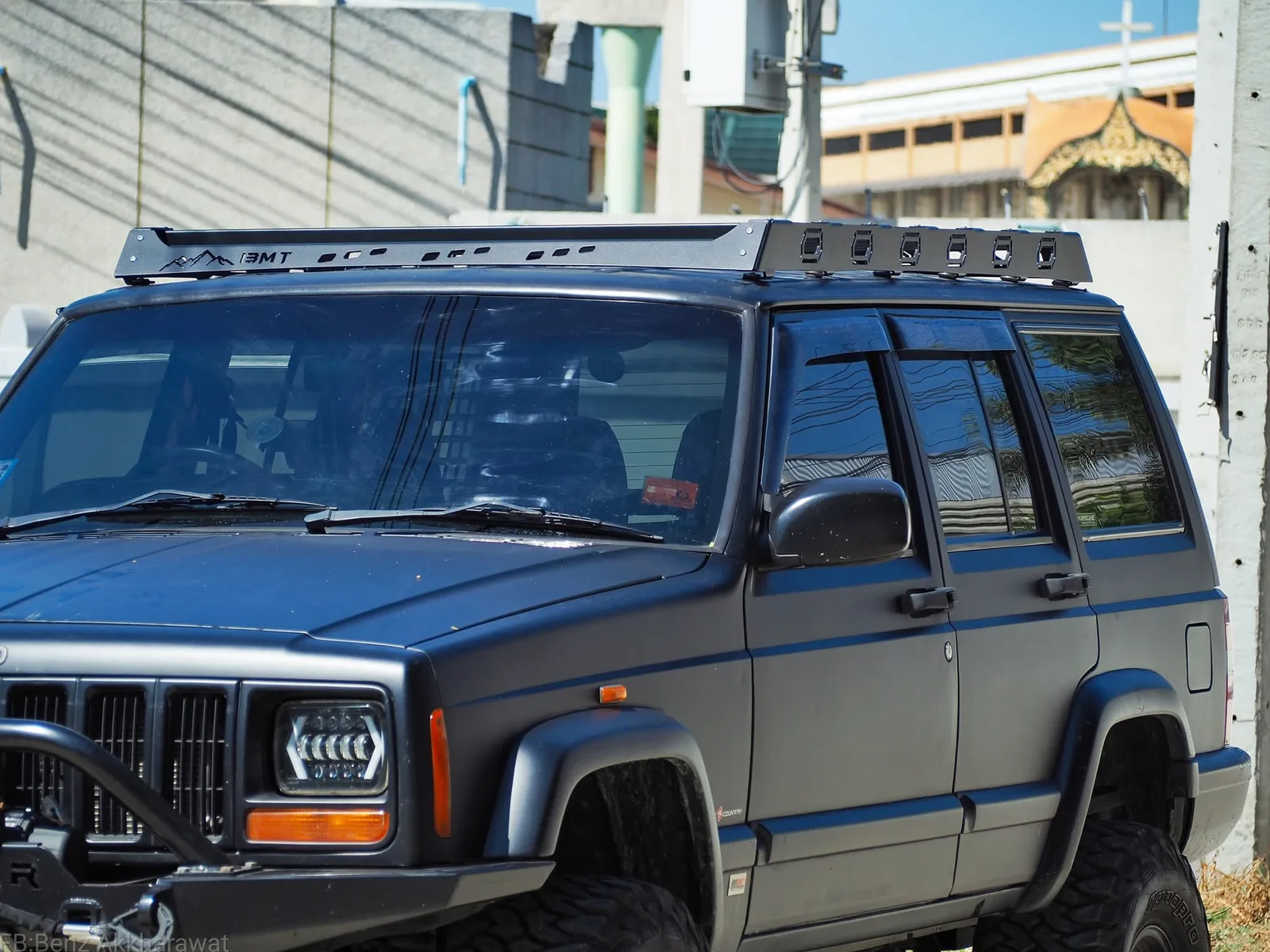 แร็คหลังคาเหล็ก Jeep Cherokee XJ