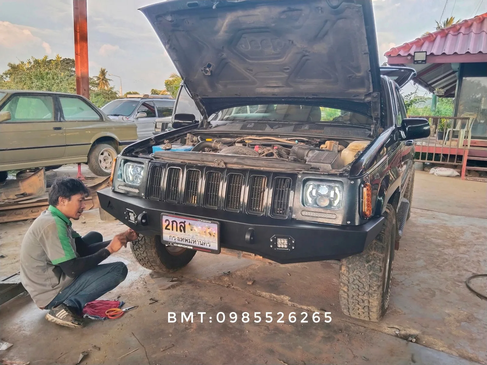 กันชนหน้าเหล็ก Jeep Grand Cherokee ZJ รูปที่ 8