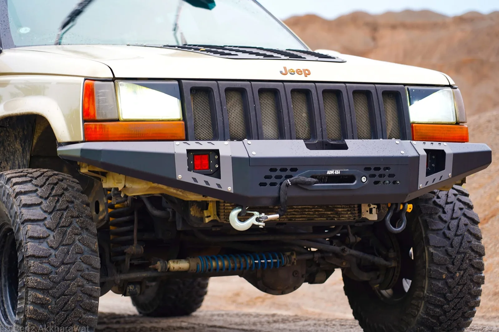 กันชนหน้าเหล็ก Jeep Grand Cherokee ZJ รูปที่ 9