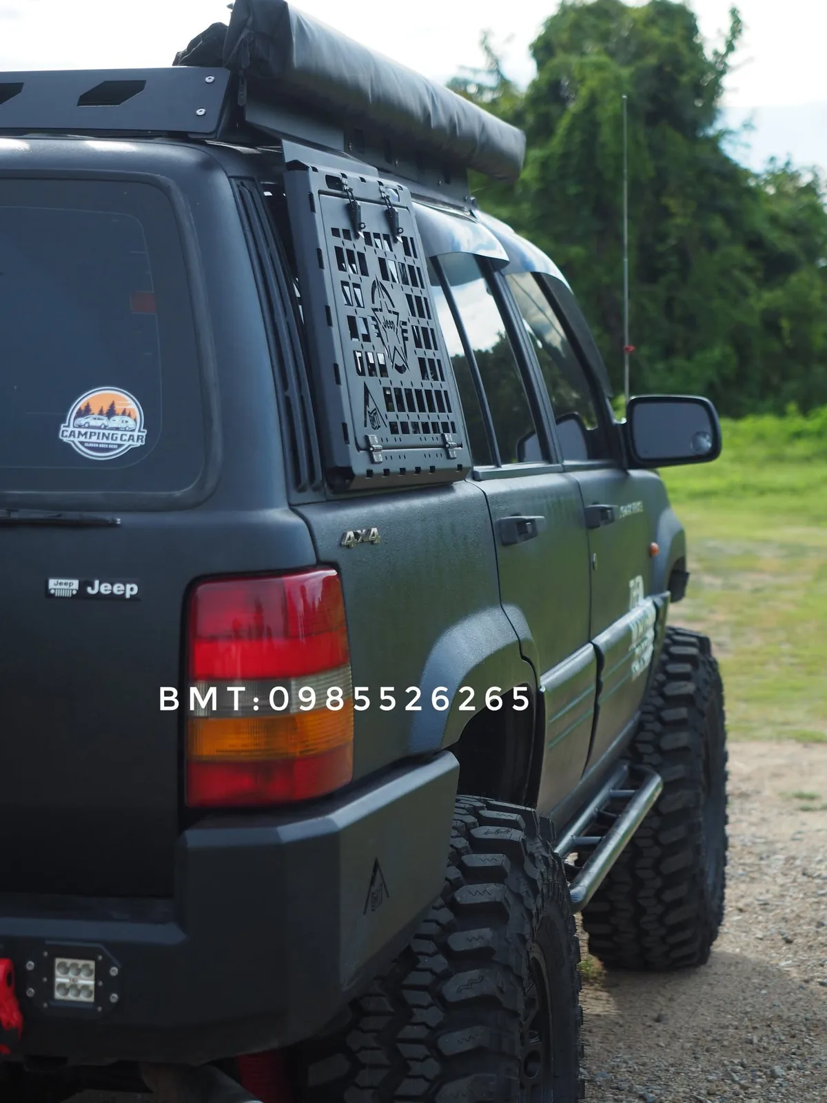 แผ่น MOLLE กระจกข้างท้าย (ภายนอก) Jeep Grand Cherokee ZJ รูปที่ 4